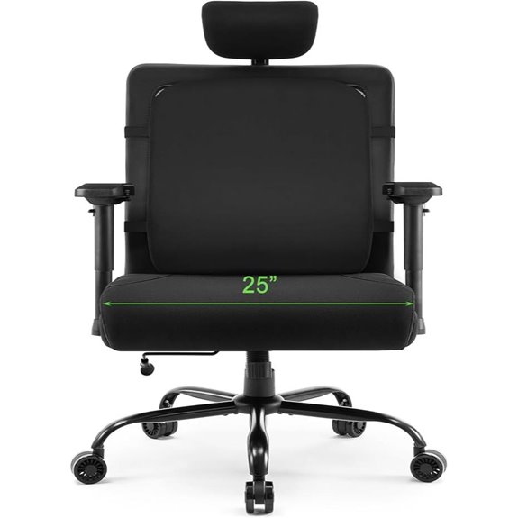 Heavy Duty Big & Tall Office Chair with Lumbar Support