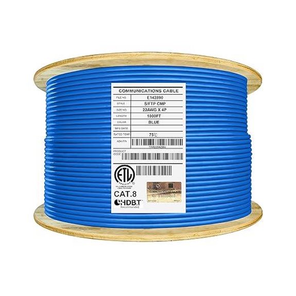 Elite Cat8 Shielded Ethernet Cable 1000ft