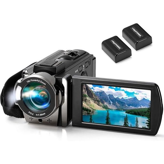 Digital HD Camcorder with 24MP & 3-Inch Rotation Screen