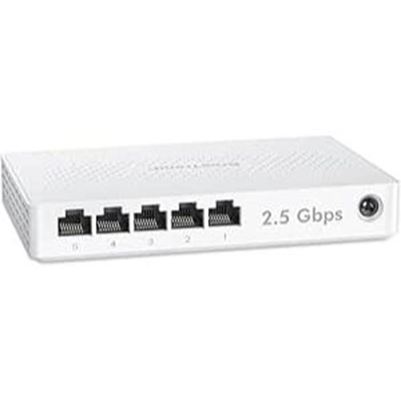 BrosTrend 5-Port 2.5Gb Ethernet Switch for Gaming