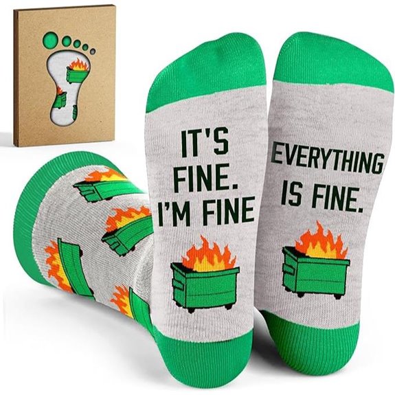 VICRAZY Funny Socks for Coworkers and Office Gifts