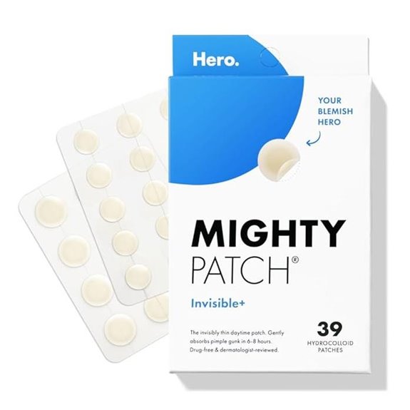Mighty Patch Invisible+ Hydrocolloid Acne Pimple Patches