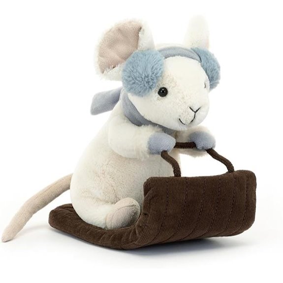 Jellycat Merry Mouse Sleighing Stuffed Animal