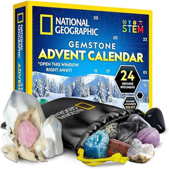 NATIONAL GEOGRAPHIC Gemstone Advent Calendar for Kids