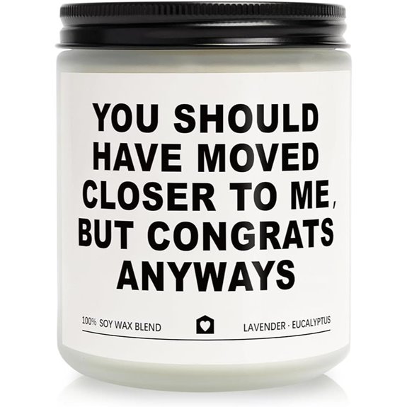 Handmade Lavender Scented Candle - Housewarming Gift
