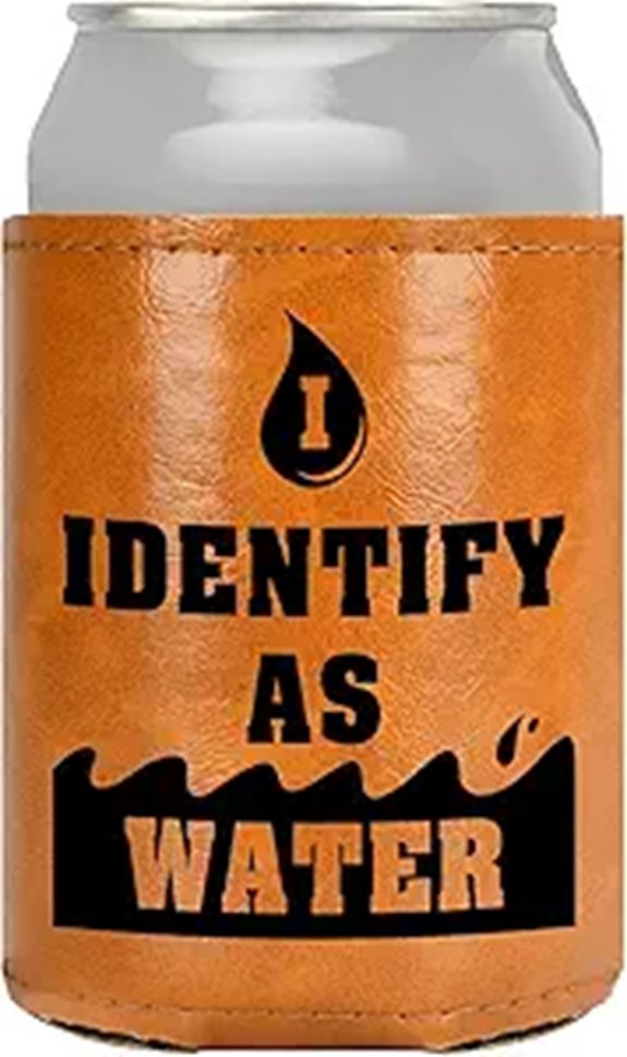 Leather Can Cooler Stocking Stuffers for Adults