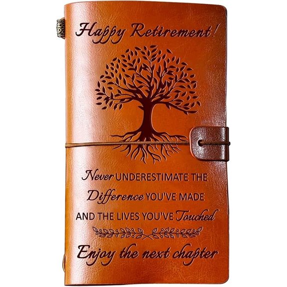 Retirement Gifts Leather Travel Journal (140 Pages)