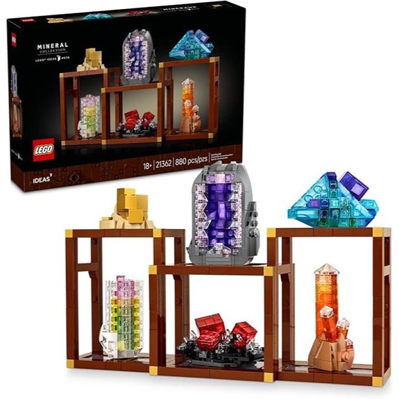 LEGO Ideas Mineral Collection Building Set for Adults