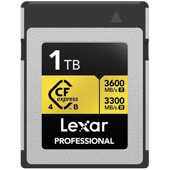 Lexar 1TB Professional Gold CFexpress 4.0 Type B Memory Card