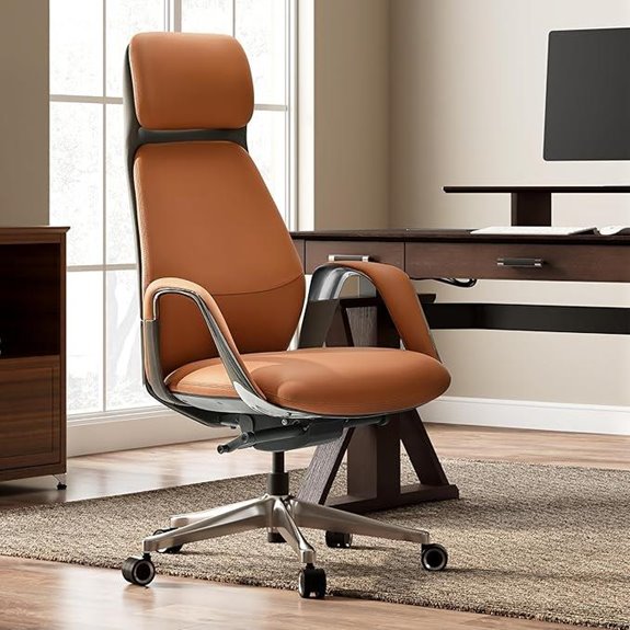 EUREKA Ergonomic Executive Office Chair with Leather