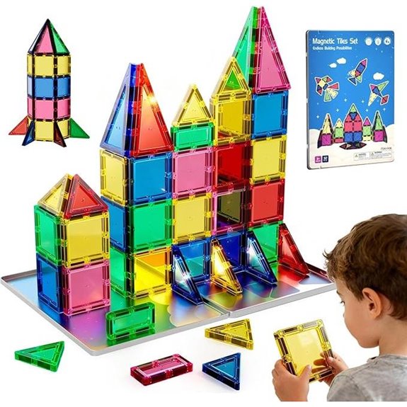 Magnetic Tiles for Kids – 32PCS Building Set