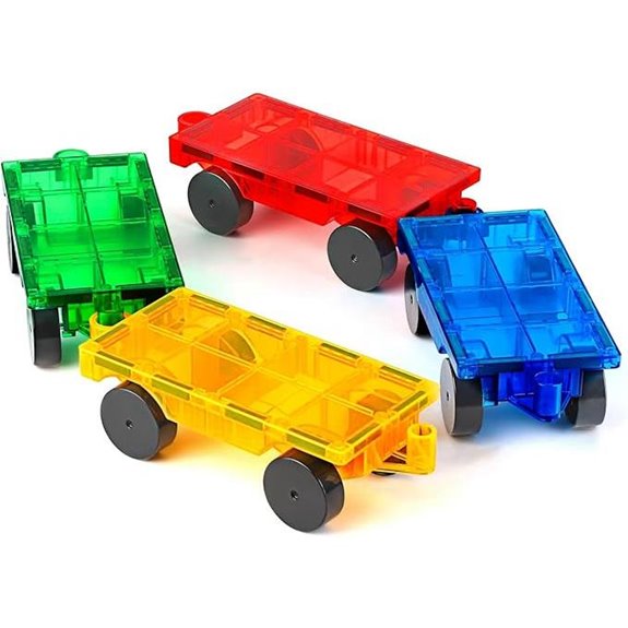 Magnetic Tiles Cars Construction Set (4 PCS)