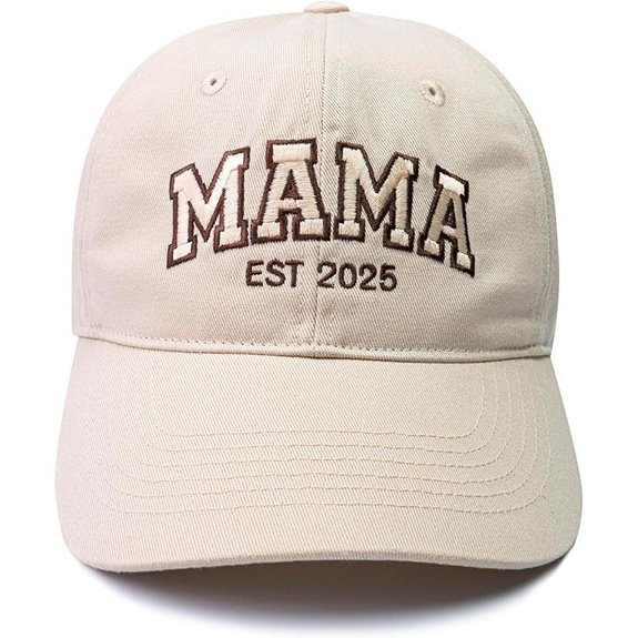 Mama EST 2025 Embroidered Hat for New Moms