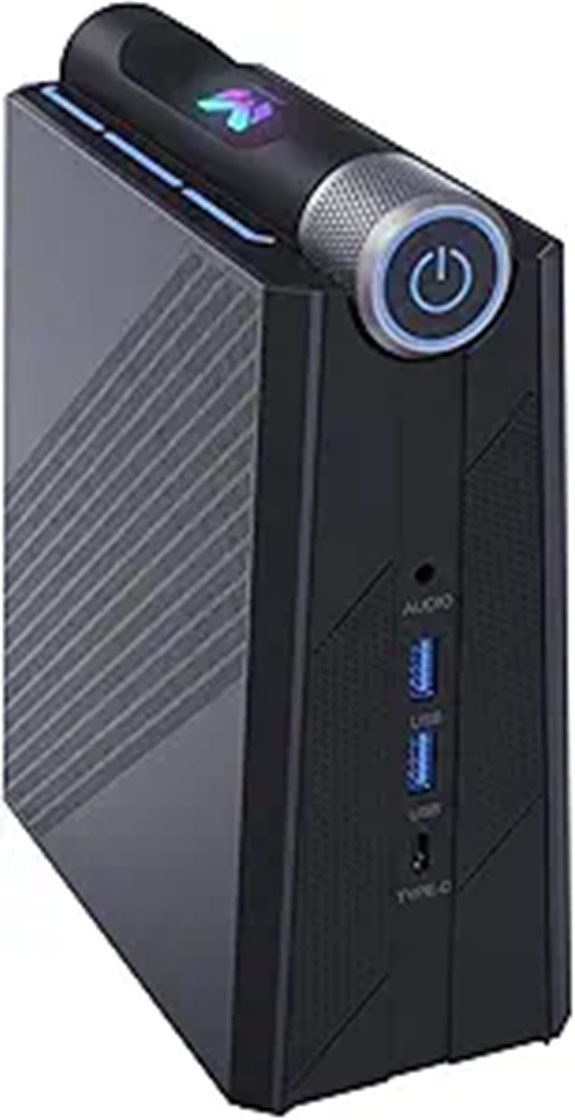 MegaPC Mini Gaming Desktop with Ryzen 9 and 4K Displays