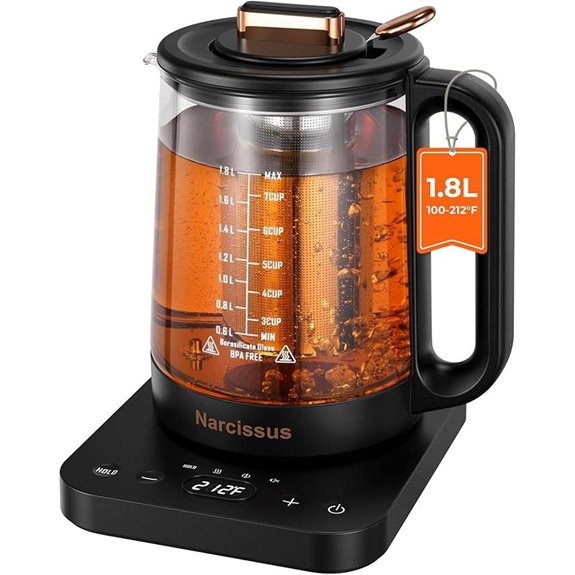 Narcissus Electric Kettle with Temperature Control 1.8L