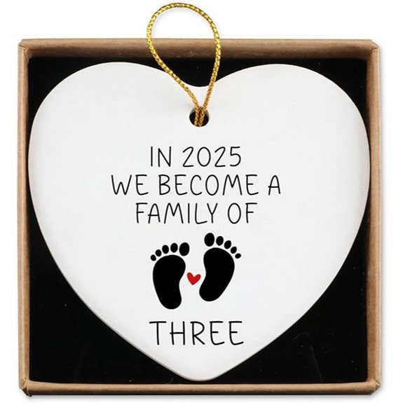 New Parents Ceramic Ornament Keepsake Sign