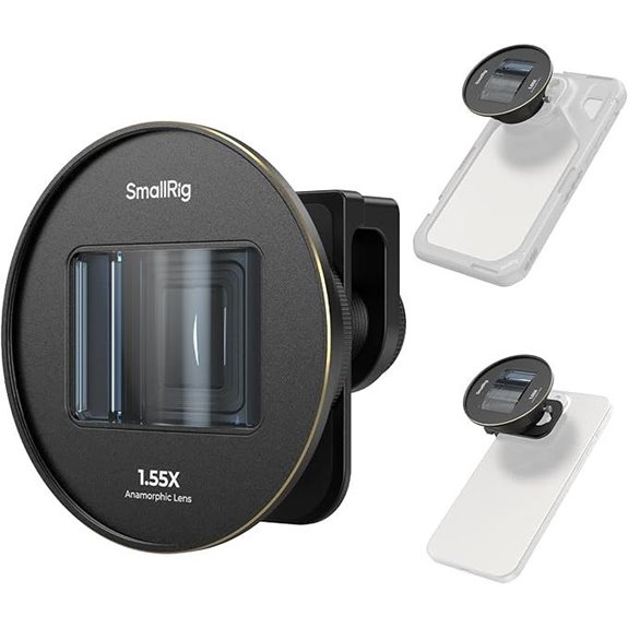 SmallRig 1.55XT Phone Anamorphic Lens for Cinematic Video