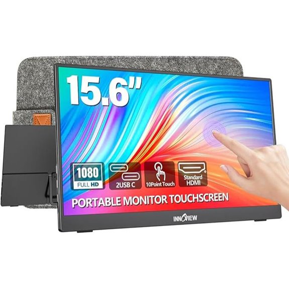 InnoView 15.6 Portable Touchscreen Monitor with Stand