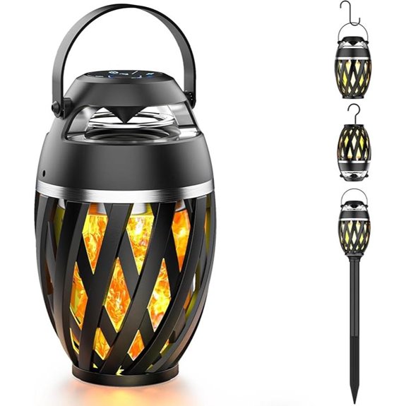 Outdoor Bluetooth Speaker with LED Torch for Men