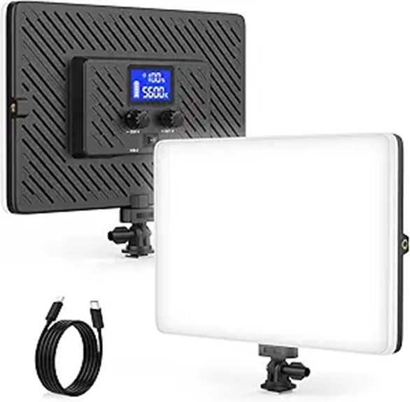 LED Video Light Panel with Built-in Battery