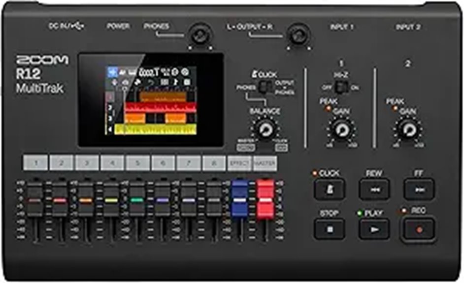 Zoom R12 MultiTrak Portable Digital Recorder and Control Surface