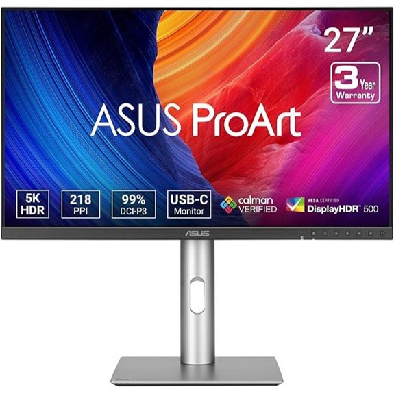 ASUS ProArt 27” 5K HDR Monitor with USB-C
