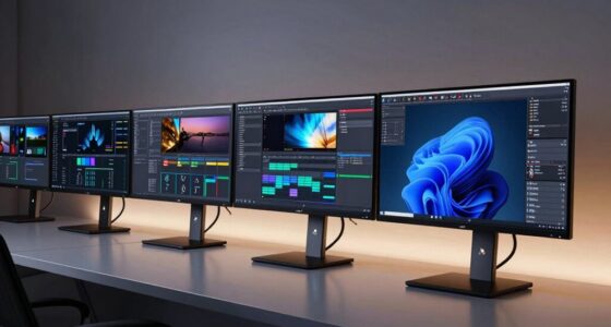 professional monitors with kvm