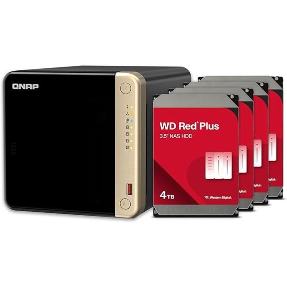 QNAP TS-464 4-Bay NAS with 12TB WD Red Plus Bundle