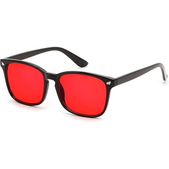 FEISEDY Red Lens Blue Light Blocking Glasses