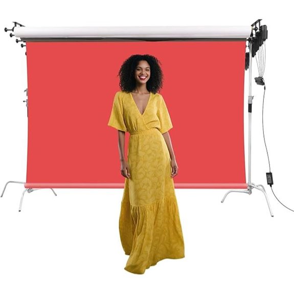 Electric Backdrop Support System with Remote