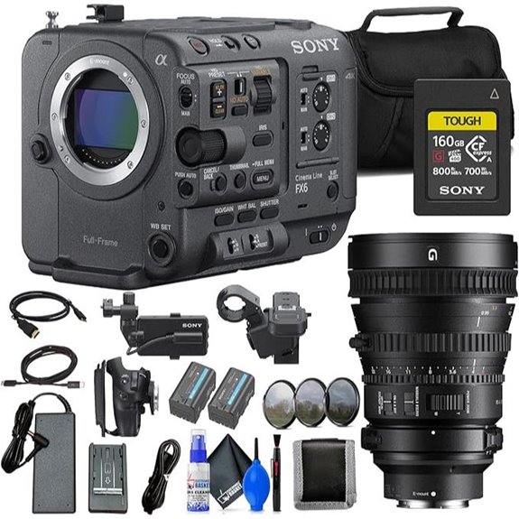Sony FX6 Full-Frame Cinema Camera Kit (Renewed)