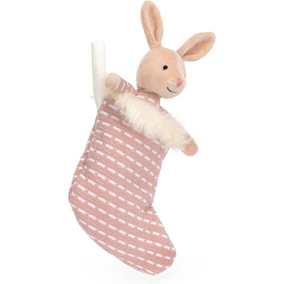 Jellycat Shimmer Stocking Bunny Stuffed Animal
