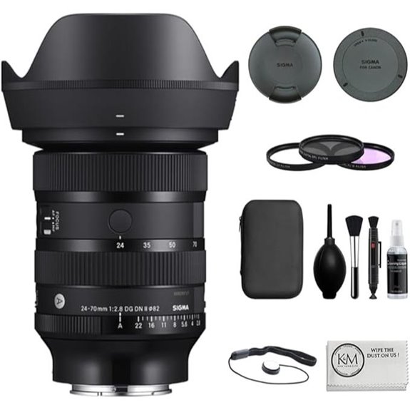 Sigma 24-70mm f/2.8 Art Lens with Accessories