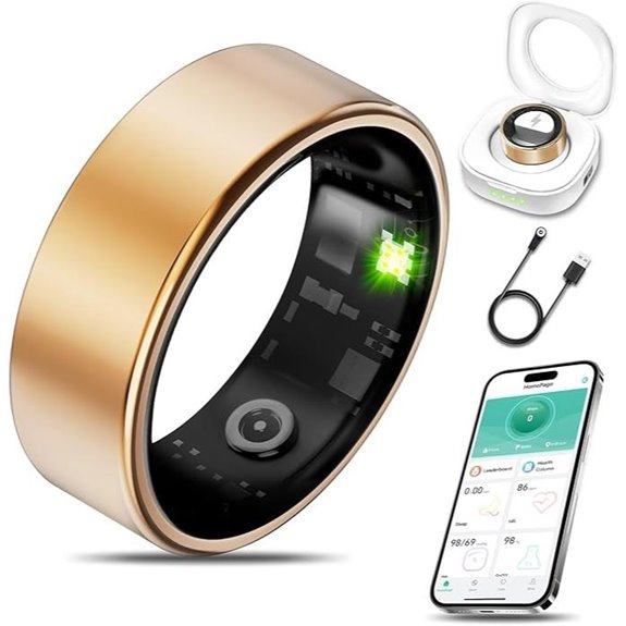 Smart Health Ring Fitness Tracker for iOS and Android