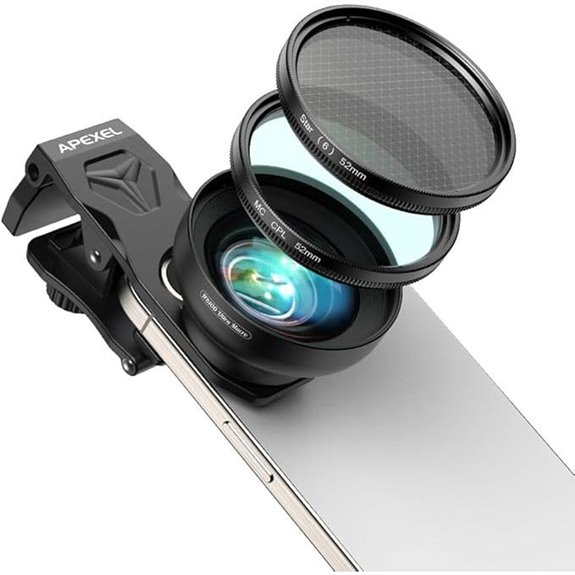 APEXEL 100X Macro Lens with CPL for Smartphones