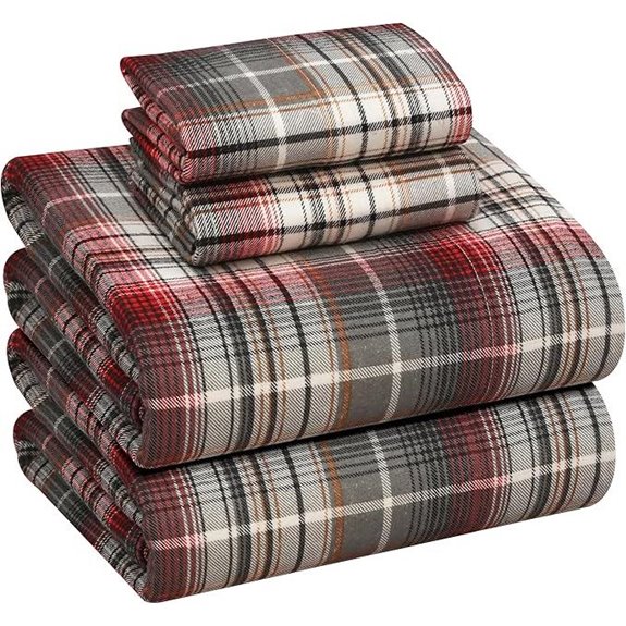RUVANTI Flannel Queen Size Sheet Set (4 Piece)