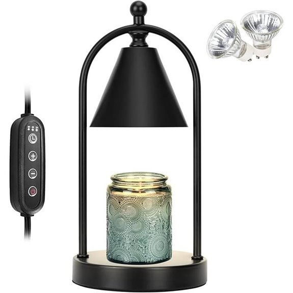 Soilsiu Candle Warmer Lamp with Timer and Dimmable Light