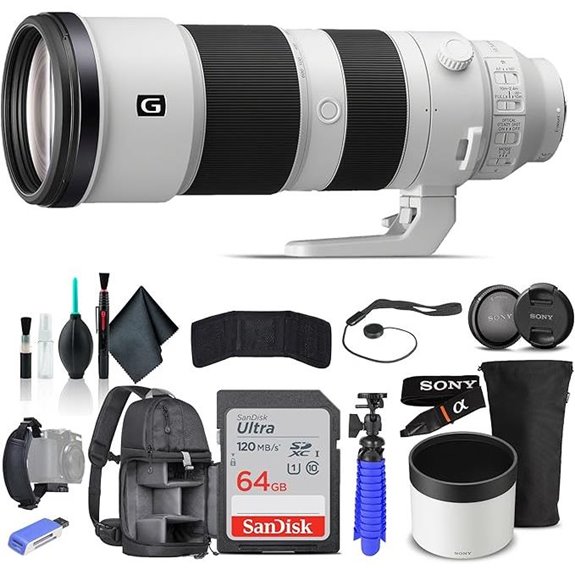 Sony FE 200–600mm F5.6–6.3 G OSS Lens with Accessories
