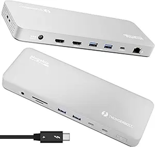 Plugable Thunderbolt 4 Dock for MacBook Pro & Air