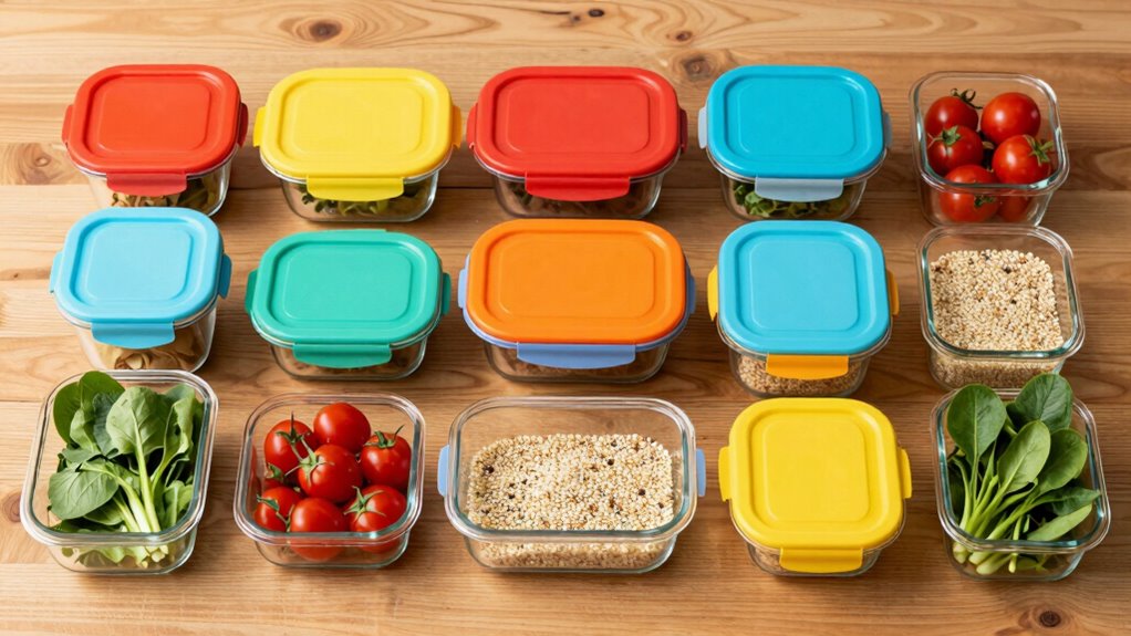 top glass meal containers