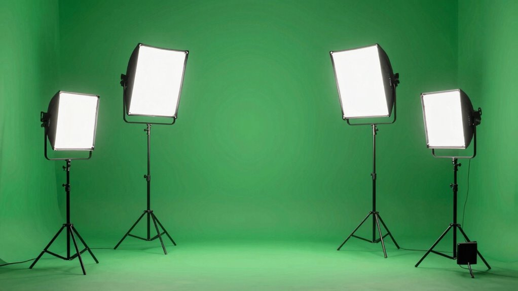 top green screen lighting kits