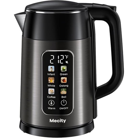 Mecity Electric Kettle with Touch Screen Temperature Control
