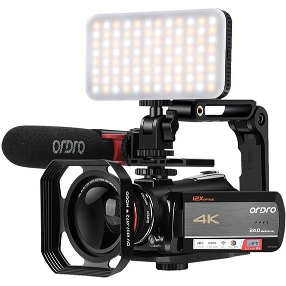 ORDRO UHD 4K Live Streaming Camera with Touch Screen