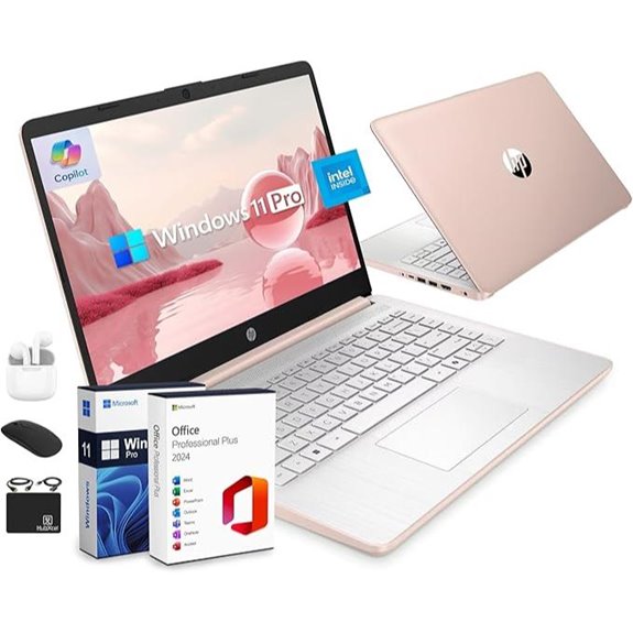 HP Ultrabook 14 Laptop with Windows 11 and MS Office