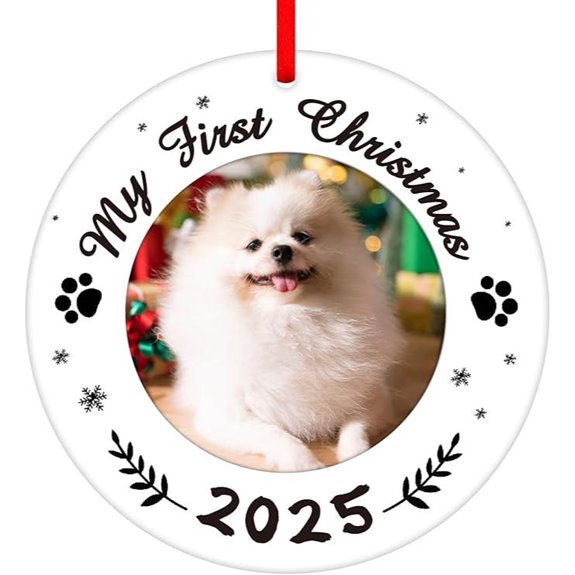 WaaHome Dog First Christmas Ornament 2025 Gift