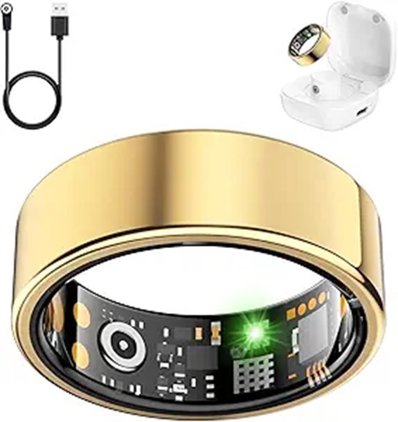 Smart Health Ring Fitness Tracker for iPhone & Android