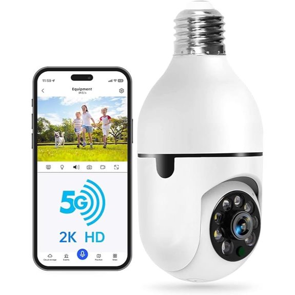 WESECUU 2K WiFi Security Camera with Motion Detection