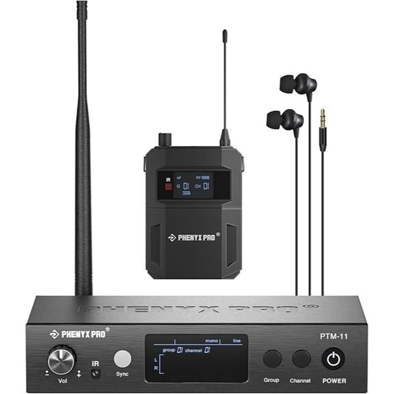 Phenyx Pro UHF Mono Wireless In-Ear Monitor System