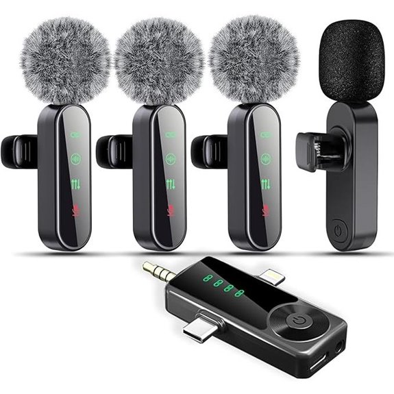 Wireless Lavalier Microphone for iPhone/Android/Camera