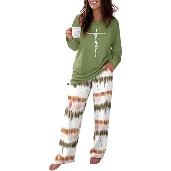 CHICME Women's 2 Piece Pajama Set with Pockets